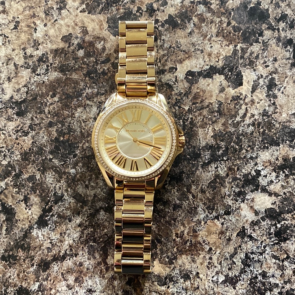 Michaels Kors Gold Watch with Crystals